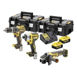 Set combo DeWalt DCK384P2T – DCF887, DCD796, DCG405, 18 V, 5 Ah