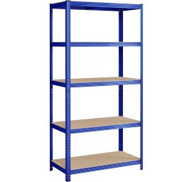 Raft metalic de depozitare Songmics GLR050Q01 – 5 polițe, 600 kg, albastru