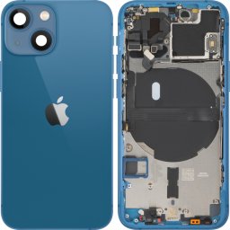 Capac Baterie Apple iPhone 13 mini, Cu Carcasa Mijloc, Albastru, Swap Premium