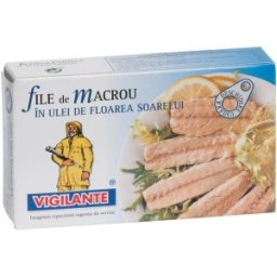 Set 2 x File de Macrou in Ulei de Floarea Soarelui, Vigilante, 85 g