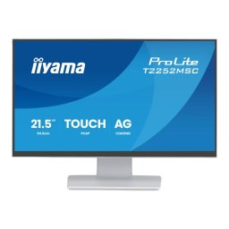 Monitor Tactil iiyama ProLite T2252MSC-W2AG | 21.5", Full HD, TN, 225cd/m², Alb