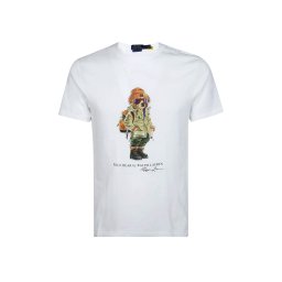POLO RALPH LAUREN T-Shirt 26/1 Jersey-Knt 710B30186001 100 white