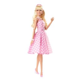 Barbie the movie: păpușa Barbie în rochie roz