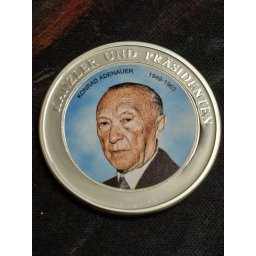 Germania 2004 - Cancelari si Presedinti, medal Konrad Adenauer, comemorativ
