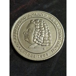 Germania 1985 - Johann Sebastian Bach, medal comemorativ
