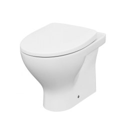 Set vas WC A39 stativ pentru rezevor incastrat Moduo Clean On Cersanit + capac duroplast cadere lenta inclus, Easy Off, WRAP,