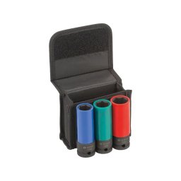 Set 3 chei tubulare impact Bosch, prindere 1/2", 17/19/21 mm