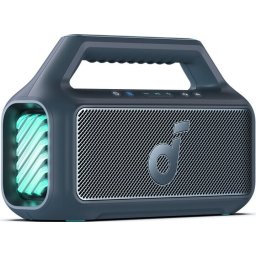 Boxa Portabila Bluetooth Anker SoundCore Boom 2 New Version, 80W, TWS, RGB, Waterproof, Albastra A3138032