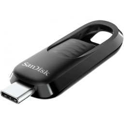 Memorie Externa USB-C SanDisk Ultra Slider SDCZ480-064G-G46, 64Gb, Negru