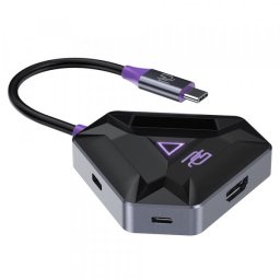 Hub USB-C Proove Spectre, 5in1, 2 x USB 3.0 - 1 x USB-C date - 1 x USB-C PD - 1 x HDMI, Gri HBPG10221205