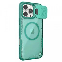 Husa MagSafe pentru Apple iPhone 16 Pro Max, Nillkin, Iceblade Prop w/o Camera Cutout, Verde