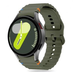 Curea Tech-Protect Silicone Sport pentru Samsung Galaxy Watch7 / Watch FE / Watch6 / Watch5 / Watch4 Series, Kaki