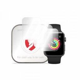 Folie Protectie Smart Protection Premium Classic pentru Apple Watch 42mm Series, Set 4 bucati, Plastic