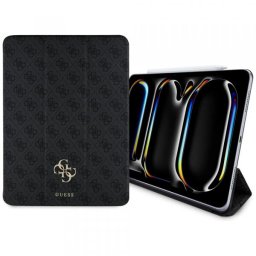 Husa pentru Apple iPad Pro 13 (2024), Guess, 4G Big Logo, Neagra