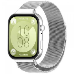 Curea Techsuit W009 pentru Huawei Watch Fit 5 Pro / Fit 5 / Fit 4 Pro / Fit 4 / Fit 3, Argintie
