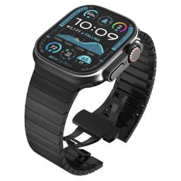Curea Techsuit W012 pentru Apple Watch 49mm / 46mm / 45mm / 44mm / 42mm Series, Neagra