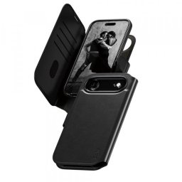 Husa MagSafe pentru Apple iPhone 17 Air, PanzerGlass, Care Feature Tango Two-in-One, Neagra