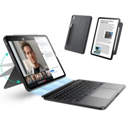 Husa cu Tastatura pentru Apple iPad Pro 13 (2024), ESR, Shift, Gri