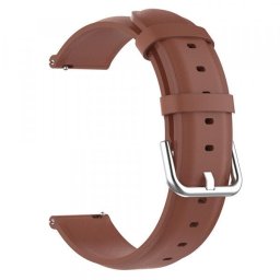 Curea Techsuit W007PU pentru Samsung Galaxy Watch / Huawei Watch Series, Maro