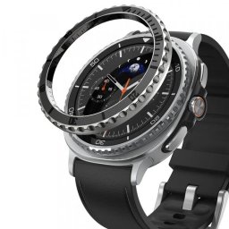 Rama Protectie Ringke Premium Styling pentru Samsung Galaxy Watch8 Classic, Neagra