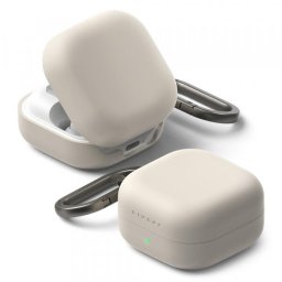 Husa Ringke pentru Samsung Galaxy Buds4 / Buds4 Pro, Crem