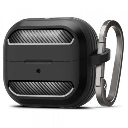 Husa Spigen Rugged Armor pentru Samsung Galaxy Buds3 FE / Buds3 Pro / Buds3, Neagra ACS08330