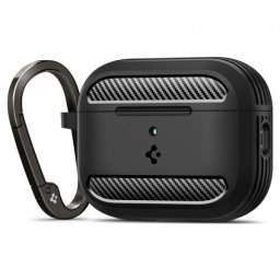 Husa Spigen Rugged Armor pentru Apple AirPods Pro 3, Neagra Mata ACS09822