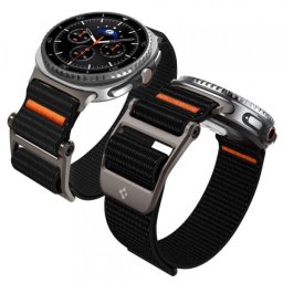 Curea Spigen DuraPro Flex pentru Samsung Galaxy Watch9 / Watch8 / Watch8 Classic Series, Neagra AMP10116