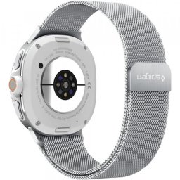 Curea Spigen Metal Fit pentru Samsung Galaxy Watch9 / Watch8 / Watch8 Classic Series, Argintie AMP10121