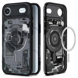 Husa MagSafe pentru Apple iPhone 17 Air, Spigen, Ultra Hybrid Zero One, Neagra ACS10320