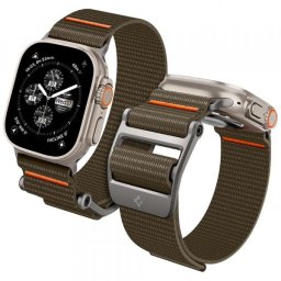 Curea Spigen DuraPro Flex pentru Apple Watch 49mm / 46mm / 45mm / 44mm Series, Kaki Portocalie AMP05982