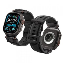 Curea Spigen DuraPro Armor pentru Apple Watch 49mm / 46mm / 45mm / 44mm / 42mm Series, Neagra AMP06065