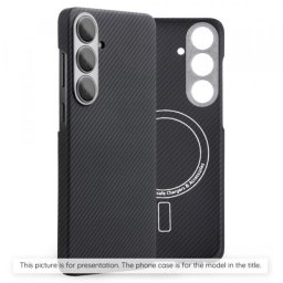 Husa MagSafe pentru OnePlus 15, Techsuit, Aramid Fiber, Neagra