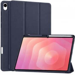 Husa pentru Samsung Galaxy Tab S12 Plus, Techsuit, Flex Trifold, Albastra Inchis