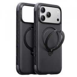 Husa MagSafe pentru Apple iPhone 18 Pro Max / 17 Pro Max, Torras, Ostand Q3 Rugged, Neagra