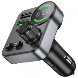 Modulator FM Bluetooth HOCO E86, 2 x USB-A - 1 x USB-C - 1 x microSD
