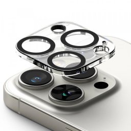 Folie de protectie Camera Spate Ringke pentru Apple iPhone 16 Pro Max / 16 Pro, Sticla Securizata, Set 2 bucati, Transparenta
