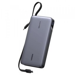 Baterie Externa UGREEN PB552 (55995B), 25000mAh, 165W, QC + PD, 1 x USB-A - 3 x USB-C, Gri