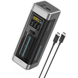 Baterie Externa Cuktech CUK00P23GLBK, 25000mAh, 210W, QC + PD, 1 x USB-A - 2 x USB-C, Neagra