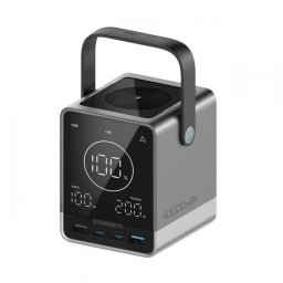 Baterie Externa Cuktech, 40000mAh, 300W, QC + PD + FQI, 1 x QI - 2 x USB-A - 2 x USB-C, Neagra