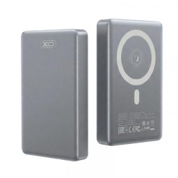 Baterie Externa Wireless XO Design PR294, 10000mAh, 20W, PD + FQI, 1 x QI - 1 x USB-C, Gri