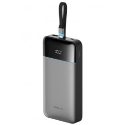 Baterie Externa Cuktech LPB252N, 25000mAh, 120W, QC + PD, 1 x USB-A - 2 x USB-C, Gri