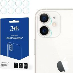 Protectie camera foto 3mk Lens Protect pentru Apple iPhone 12, Sticla hibrida 7H
