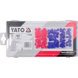 Scule auto Set 50 cuple rapide pentru cabluri auto, YT-06868, alb/rosu