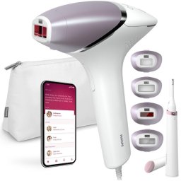 Epilator Lumea Prestige IPL 250000 impulsuri senzor SmartSkintrimer inclus Alb