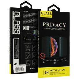 Folie de protectie Ecran Privacy OEM pentru Apple iPhone 18 Pro, Sticla Securizata, Full Glue