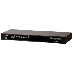 Switch KVM Aten 8 Port Rack 1U Standard 19inch Negru