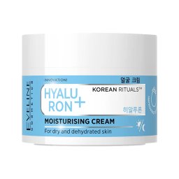 Cremă Hidratantă Ten cu Acid Hialuronic+ Korean Ritual by Eveline Hidratare Profundă, Piele Uscată