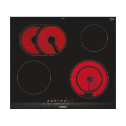 Plita ET 675FNP1 E, Ceramica, 4 arzatoare, 60.2 cm, Negru