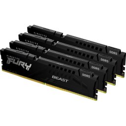Memorie Kit Memorie Fury Beast Intel XMP 3.0, 64GB, DDR5-5600MHz, CL40, Quad Channel, Negru